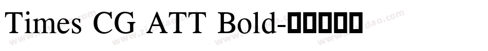 Times CG ATT Bold字体转换